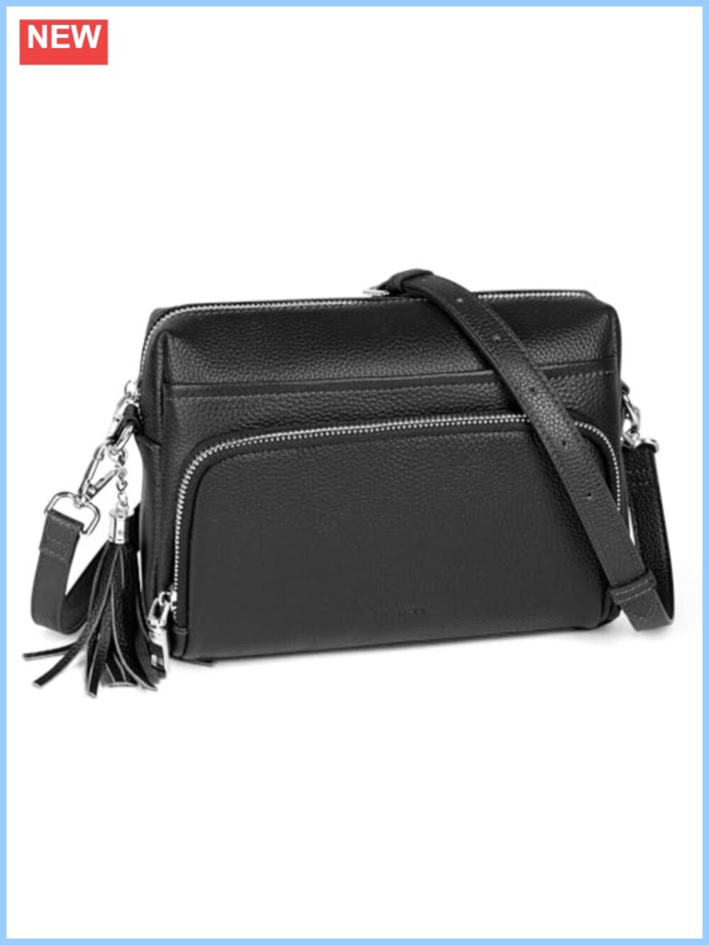 Genuine Leather Crossbody Bag RFID Wallet Purse Travel